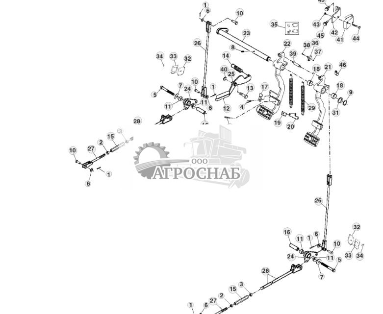 Ручное и ножное управление дроссельной заслонкой, кабина - ST305264 448.jpg